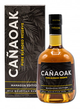 CañaOak Pure Blended Reserve Rum 0,7l 40% + dárkový kartonek MANAGUA EDITION