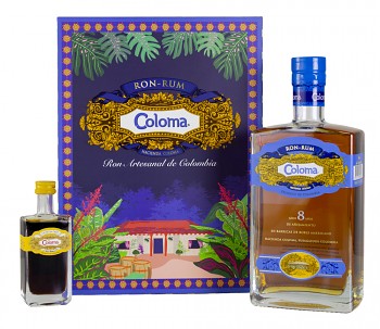 Coloma Rum 8yo 0,7l 40% + dárková kazeta mini coffee liqueur