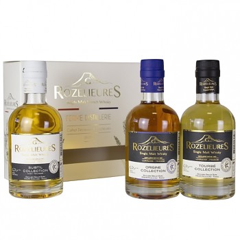 Rozelieures Single Malt Whisky Giftpack 3x0,2l (Origine, Subtil, Tourbé) 40%/40%/46%