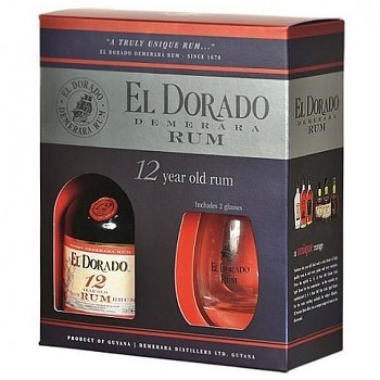 El Dorado 12yo Rum 0,7l 40% + 2x sklo