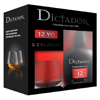 Dictador Solera 12yo Rum + 2x sklo 0,7l 40%